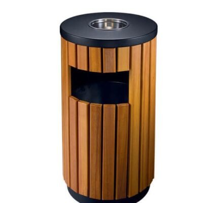 Outdoor Ashtray (Wood & Metal )