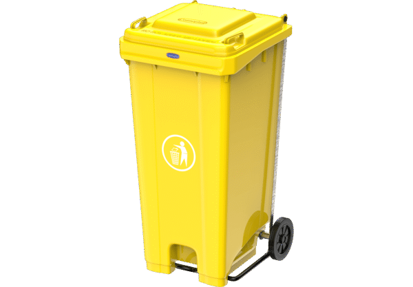 Waste Bin with Pedal & Wheel 120L - Image 4