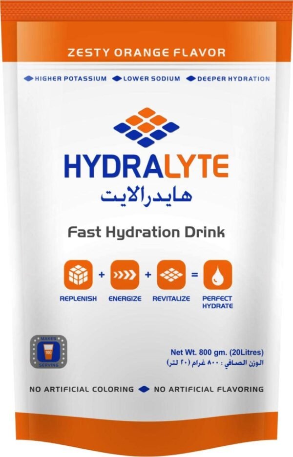 HYDRALYTE - Oral Rehydration Salts Orange Sachets 800/20/10 Gm