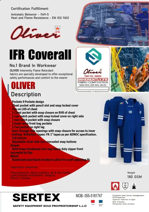 COVERALL -IFR – OLIVER - Borouge 4/ ADNOC Approved-Hail & Ghasha Project - Image 3