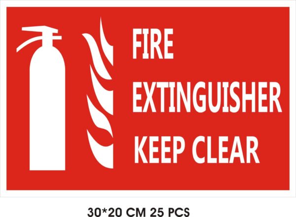 Fire Extinguisher -Safety Signs