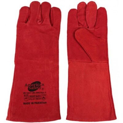 Welding Gloves -Leather -RED