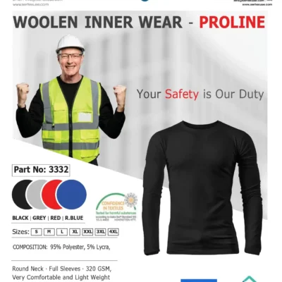 THERMAL /WOOLEN INNER WEAR – PROLINE –  Borouge 4/ ADNOC Approved